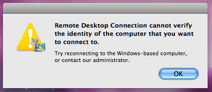 remote for mac wrong host error