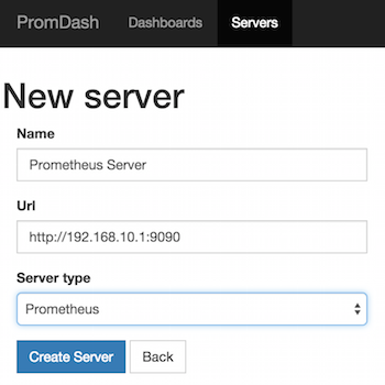 New Prometheus Server