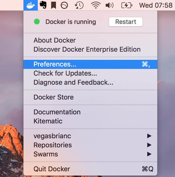 Mac docker image