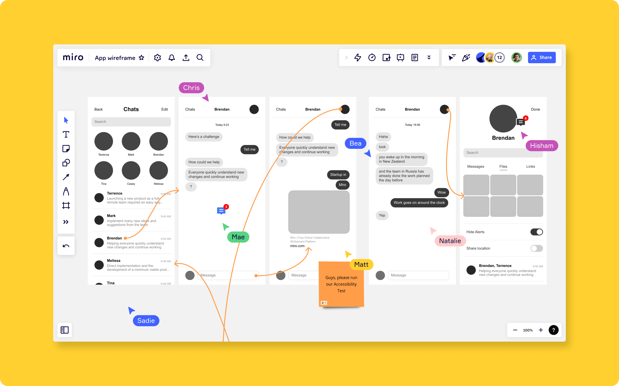 A Sample Whiteboard and Games in Miro 