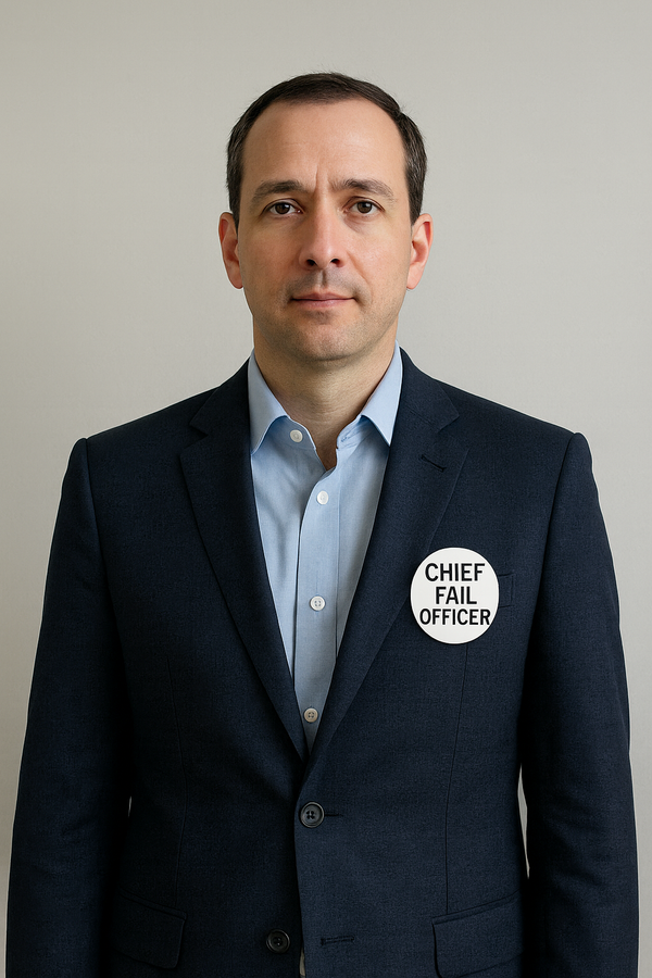 A picture of what could be your future Chief Fail Officer
